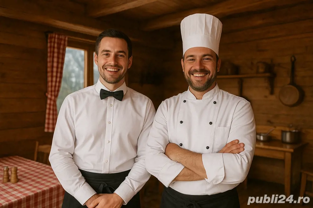 Anunț de Angajare   Bucătar și Ospătar pentru Pensiune Montană (Post Sezonier)
