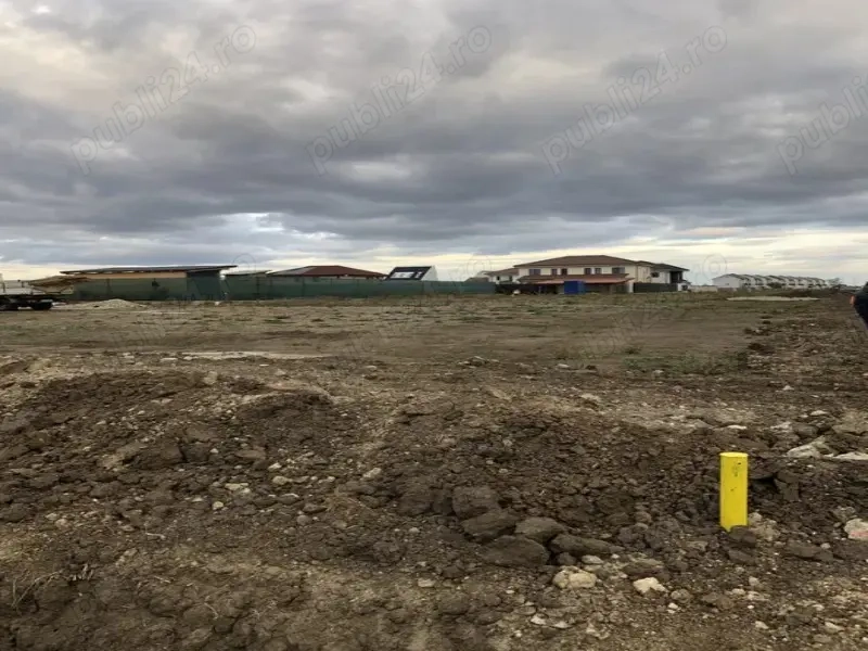 Teren 586 mp-Sacalaz-Toate utilitatile+proiect casa(OPTIONAL)