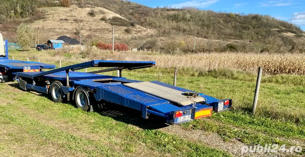 Trailer Remorca Hidraulica   3 auto   utilaje ...