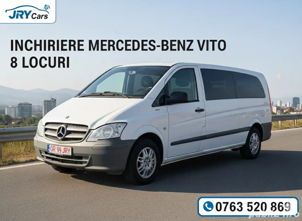 Inchiriez - Inchiriere Duba Microbus Mercedes-Benz Vito  7+1 cu sau fără șofer