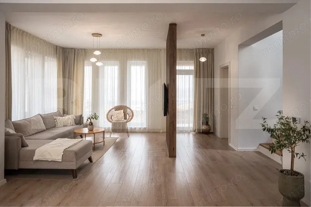 Casă modernă cu rafinament, lumină și eficiență energetică