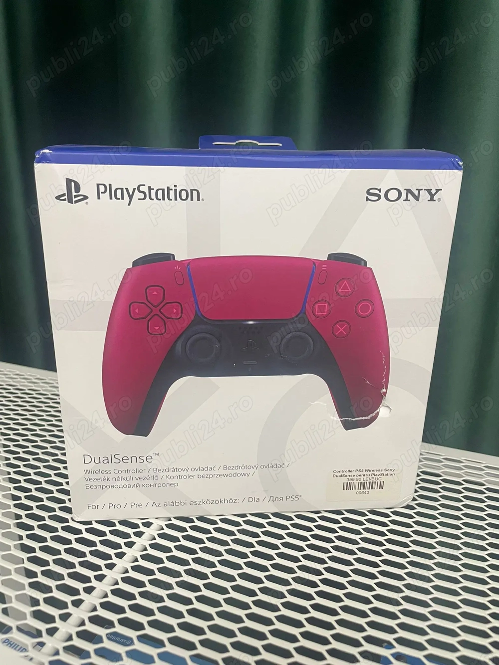 Controller Wireless PlayStation 5 DualSense, Cosmic Red