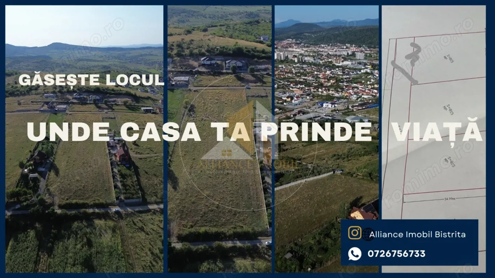  Terenuri de vânzare – investiție sigură într-o zonă în dezvoltare