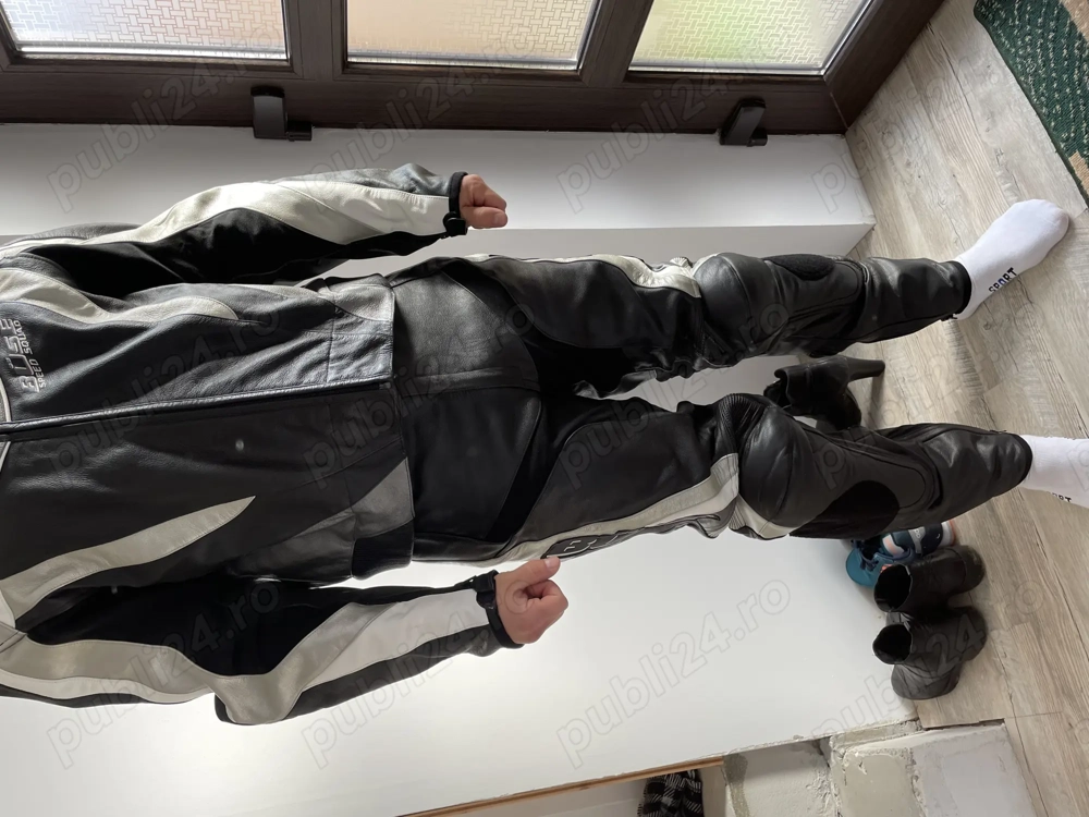 Costum moto piele 2 piese BÜSE   mărime XXL XXXL   Stare excelentă!
