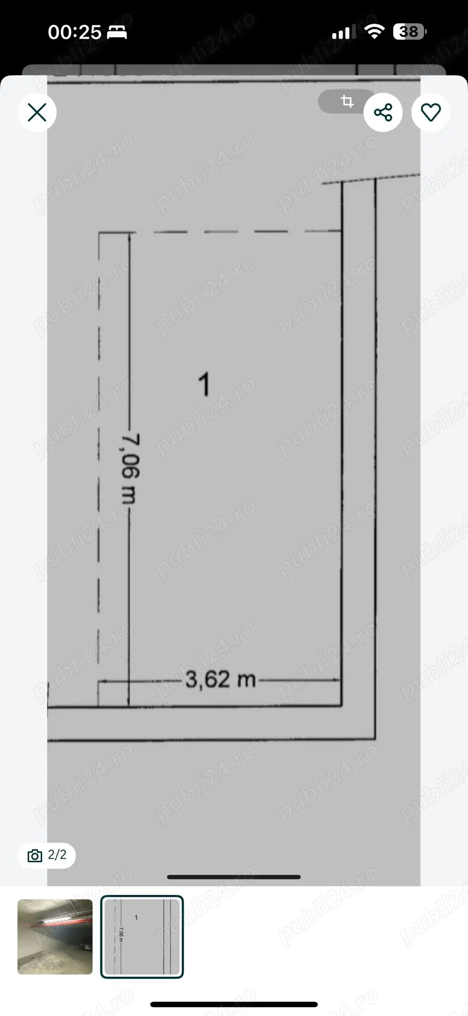 Inchiriez loc de parcare subteran 25mp Parcul Carol   Viilor