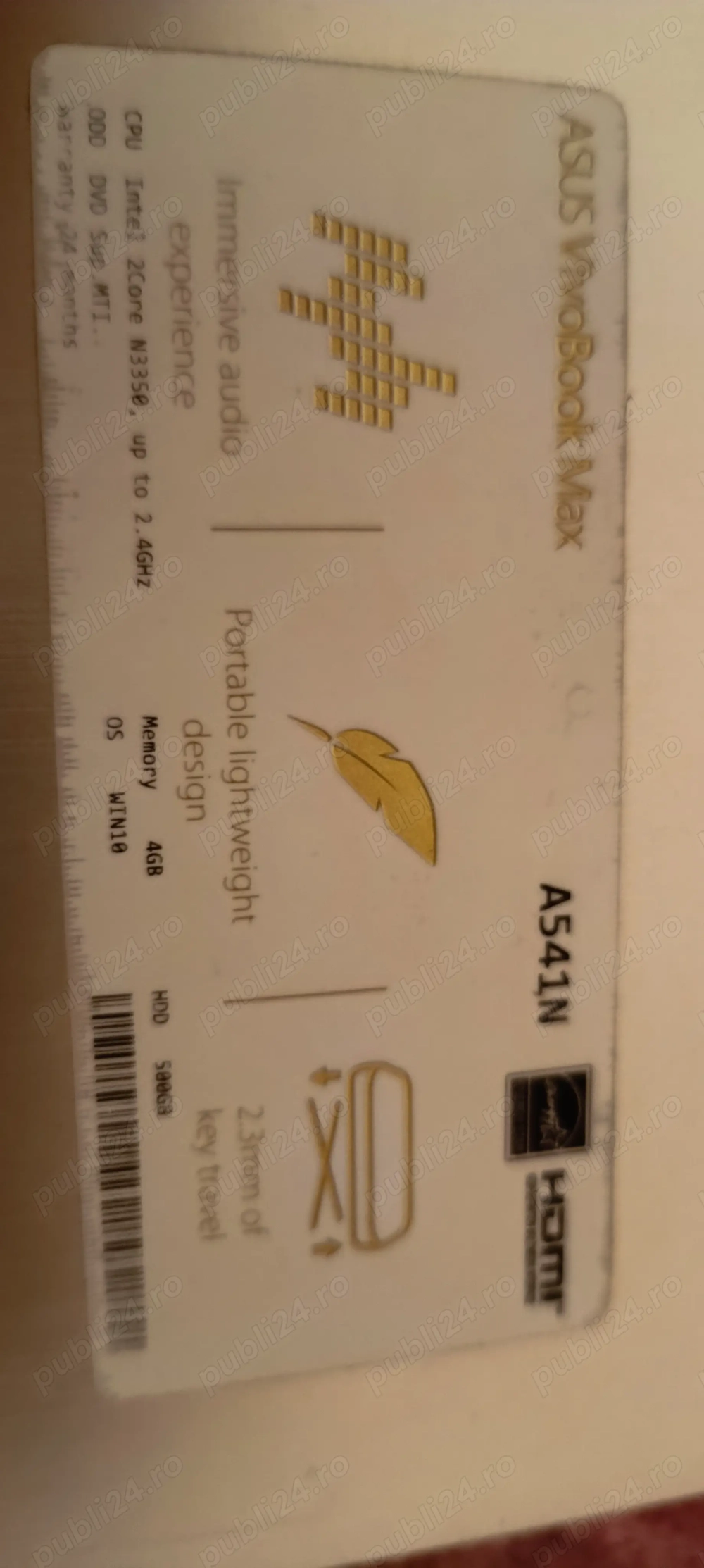 Asus Vivo book max A 541 N