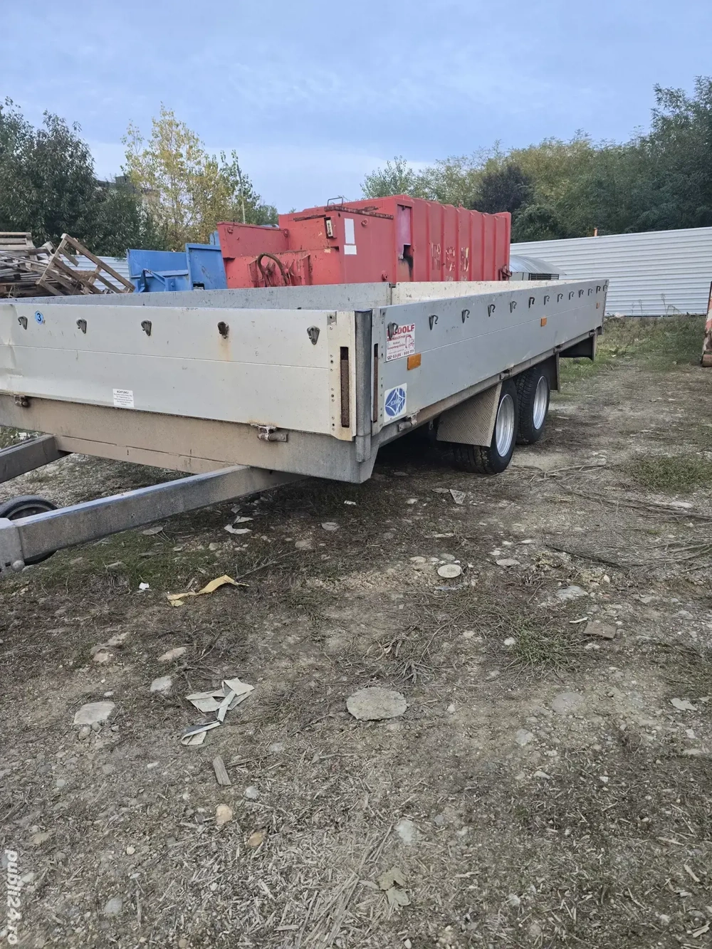 remorca in obloane de aluminiu 