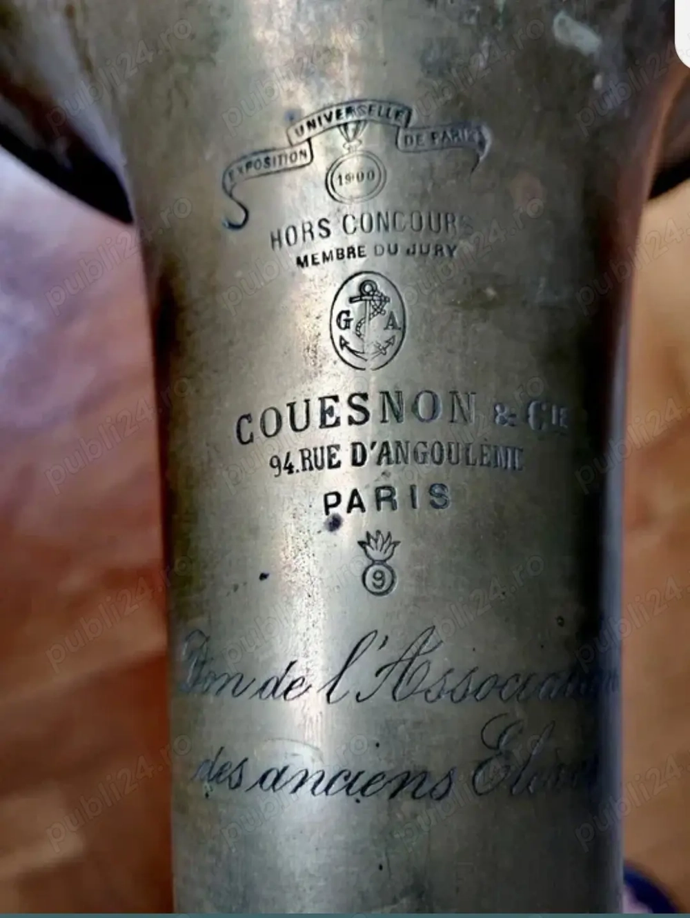 instrument muzical de colectie horn,trompeta,eufoniu-COUSNON&CIE