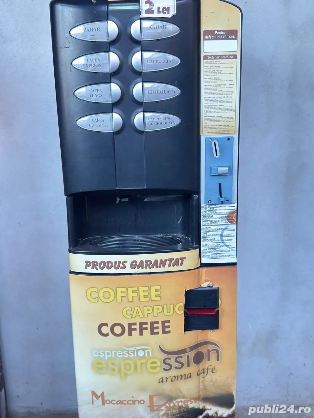 aparate cafea vending