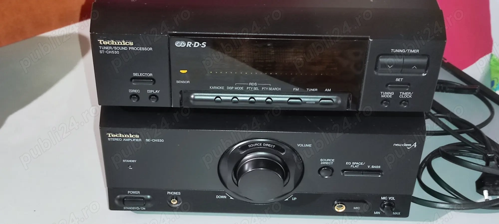 Amplificator technics sc ch 530 +  tuner sound procesor technics st ch 520 