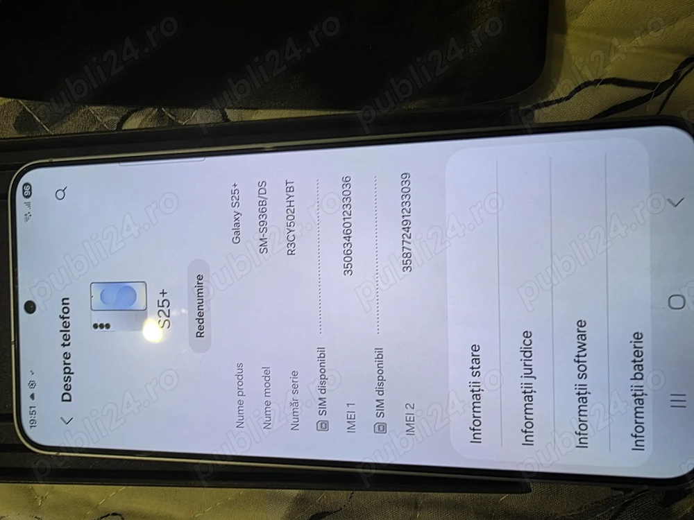 Samsung s25plus nou original fabricație 2025 