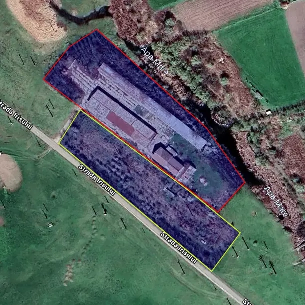 Teren 13.816 mp cu construcții și teren extravilan