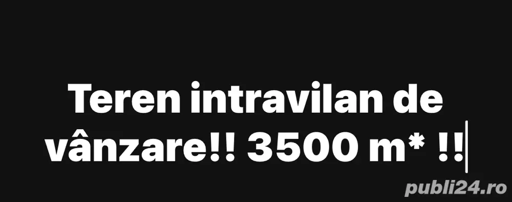 3500 M Teren intravilan de vanzare in Jebel!! 