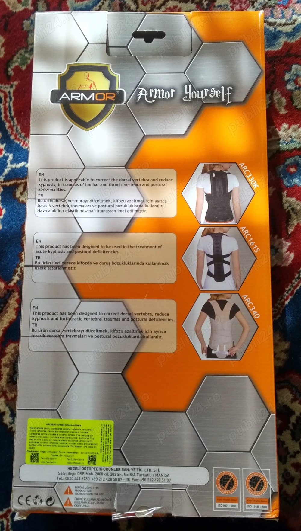 Vand corset medical Atmor pentru indreptat coloana vertebrala