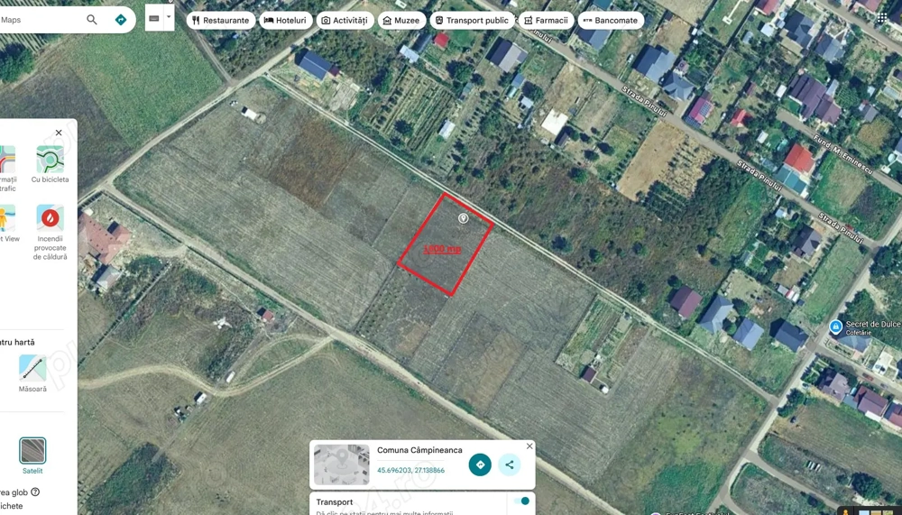 Vand teren Campineanca