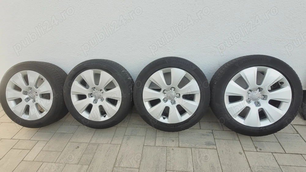 Jante originale Audi r17 cu cauciucuri de iarna