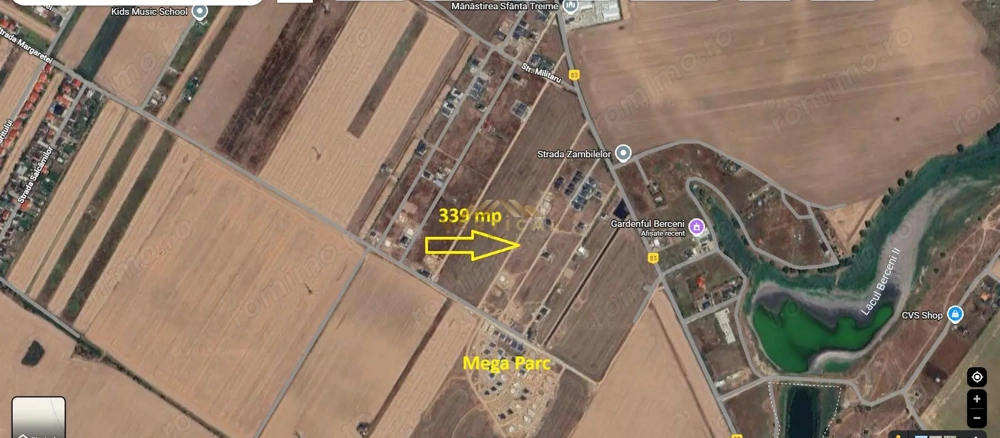 Teren 339mp, ocazie, Berceni/ Vidra