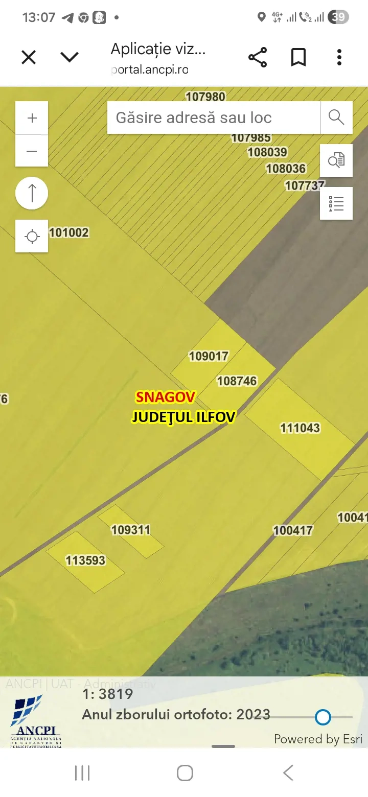 vand teren intravilan snagov 1300 mp deschidere 17 ml la 15000 euro deschidere la opa lac snagov