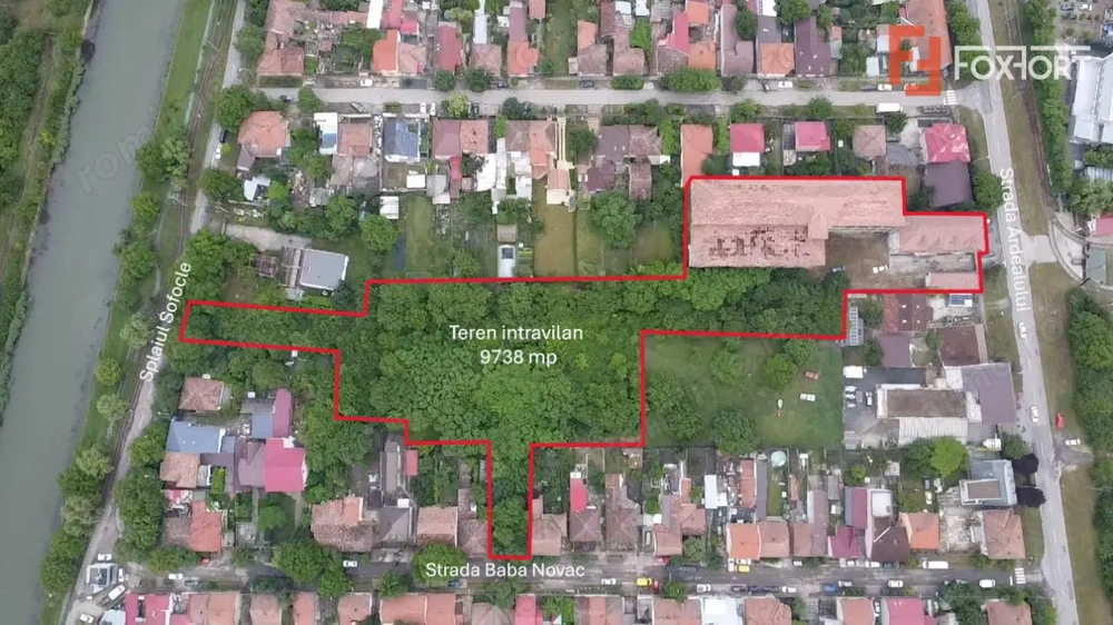 Teren intravilan 9738 mp, cu iesire pe 3 strazi - zona Freidorf