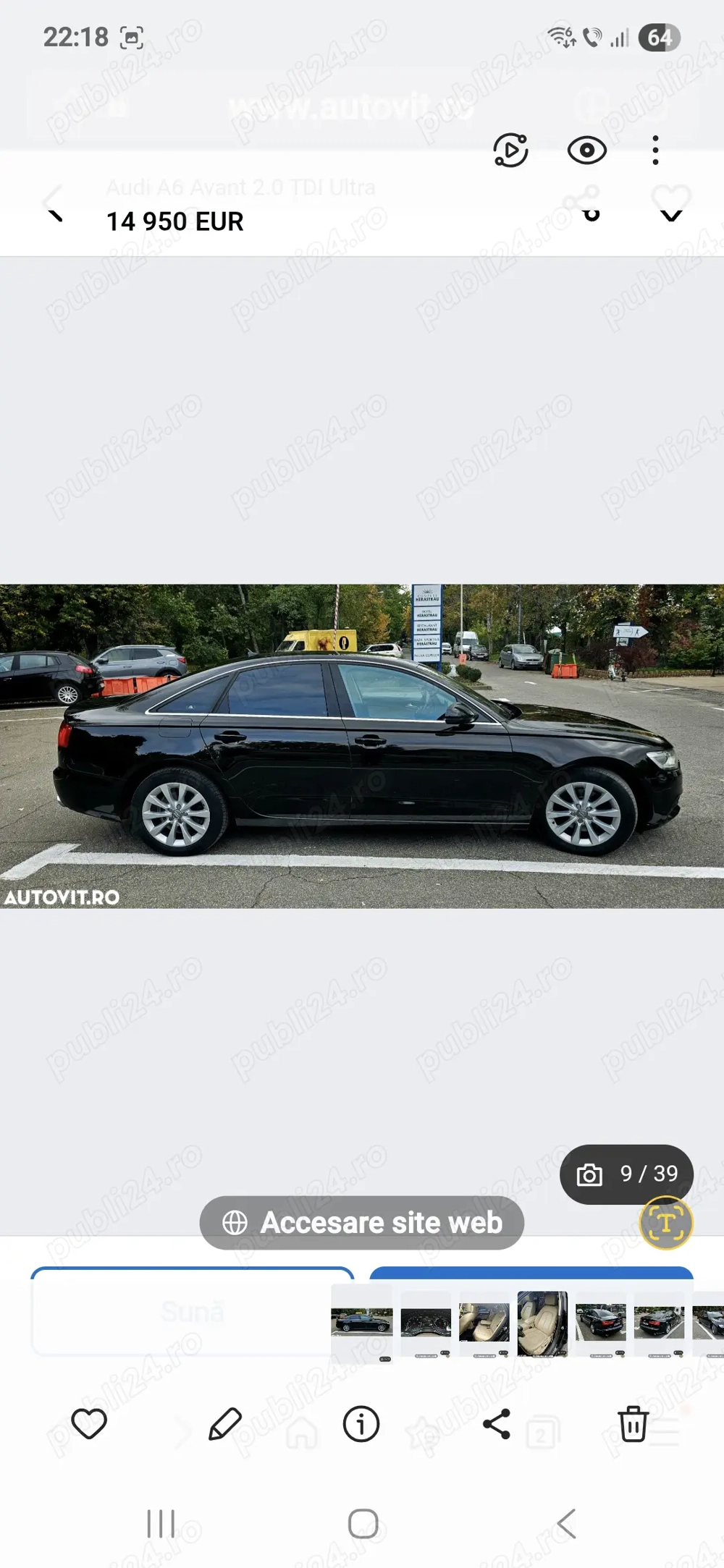 Audi A6 sedan 2.0 tdi ultra 190cp 