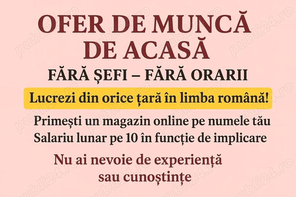    Caut persoane serioase pentru o colaborare online   part-time