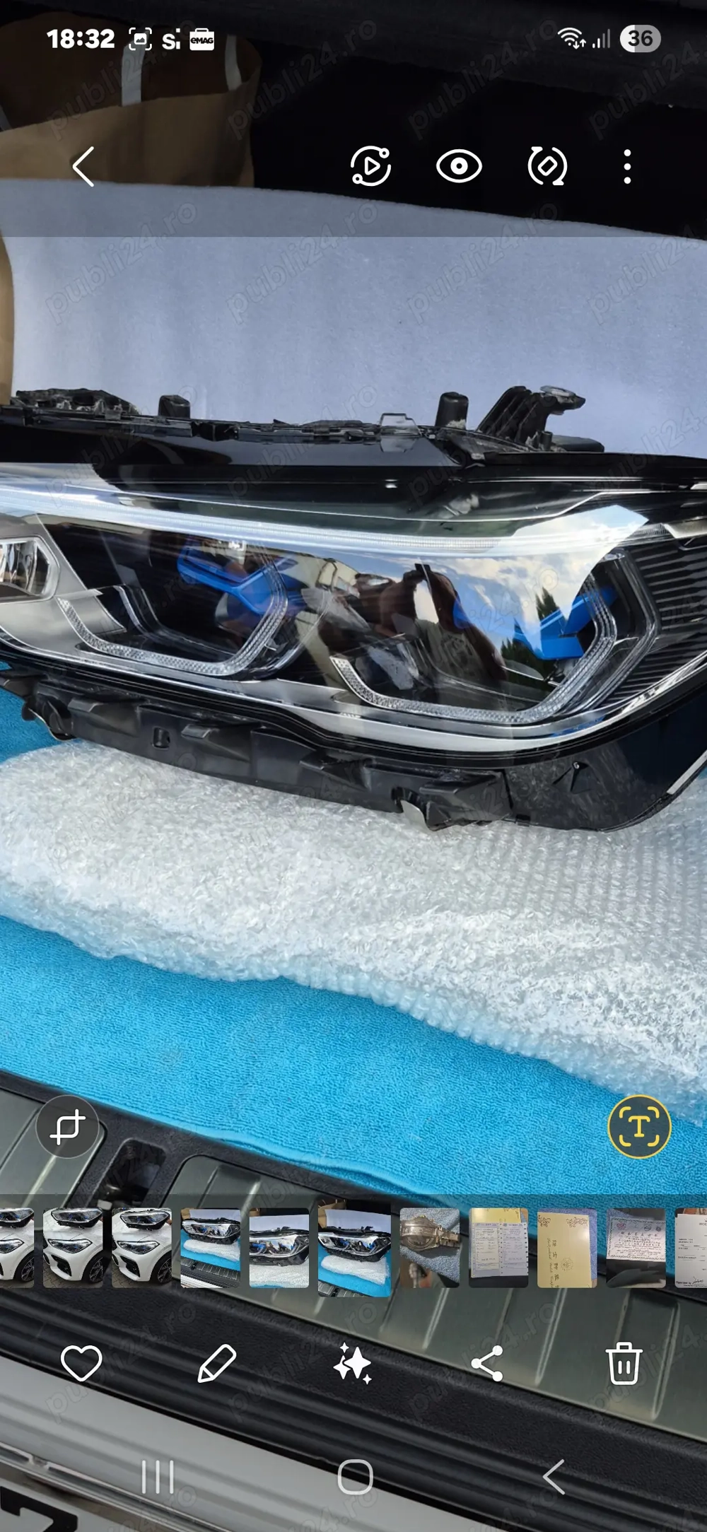 Far stanga laser BMW X6 g06 