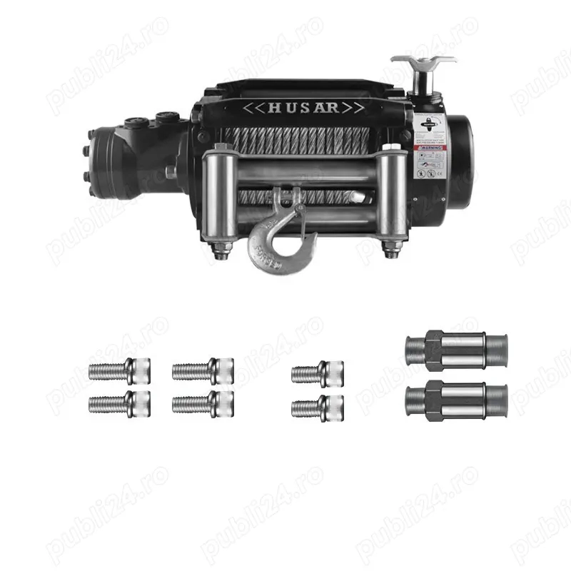 Troliu hidraulic profesional HUSAR WINCH BST H 18000 lbs( trage 8165 kg)