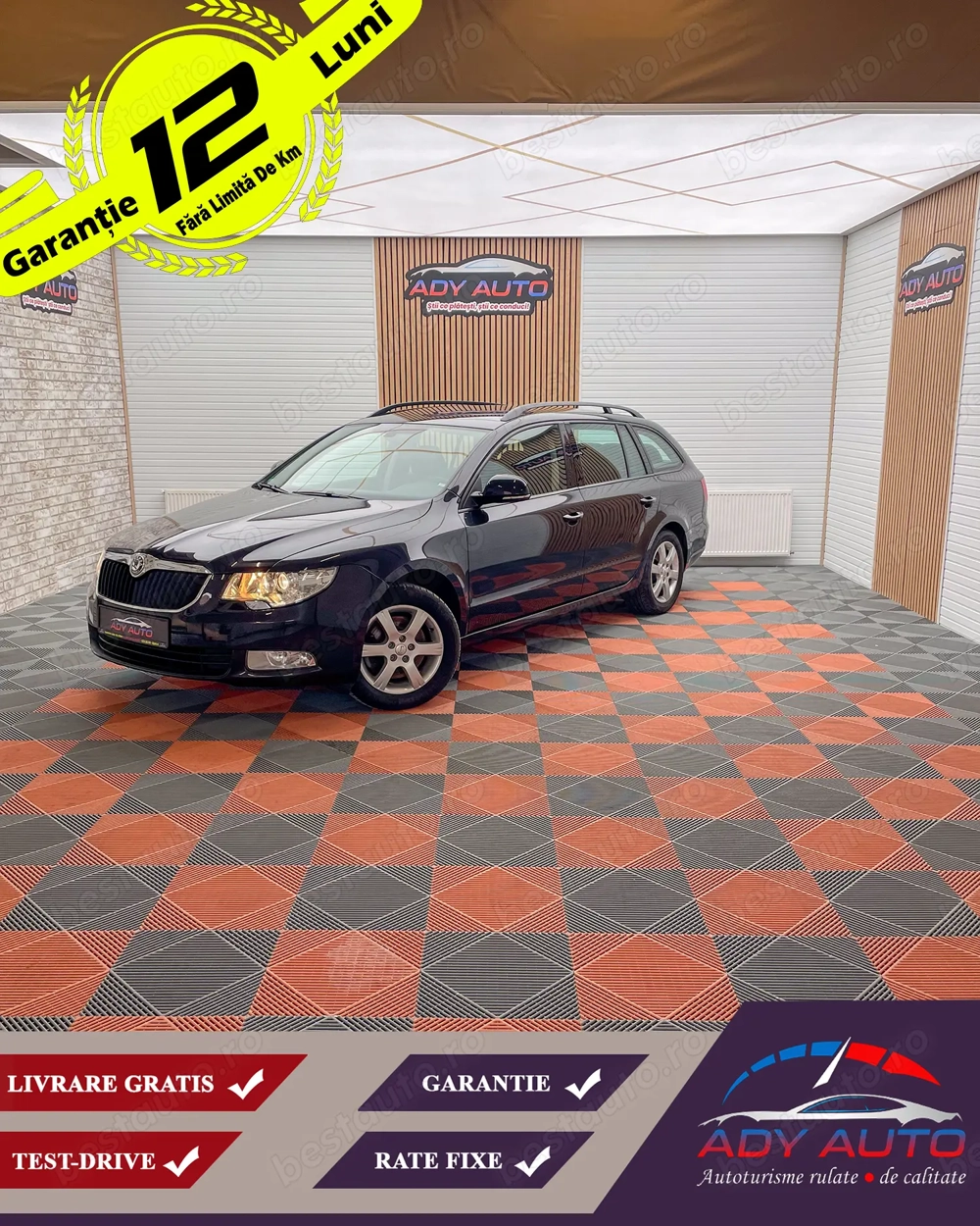 Skoda Superb Benzina, 125Cp, Garantie 12 luni, Buy-Back, Rate-fixe