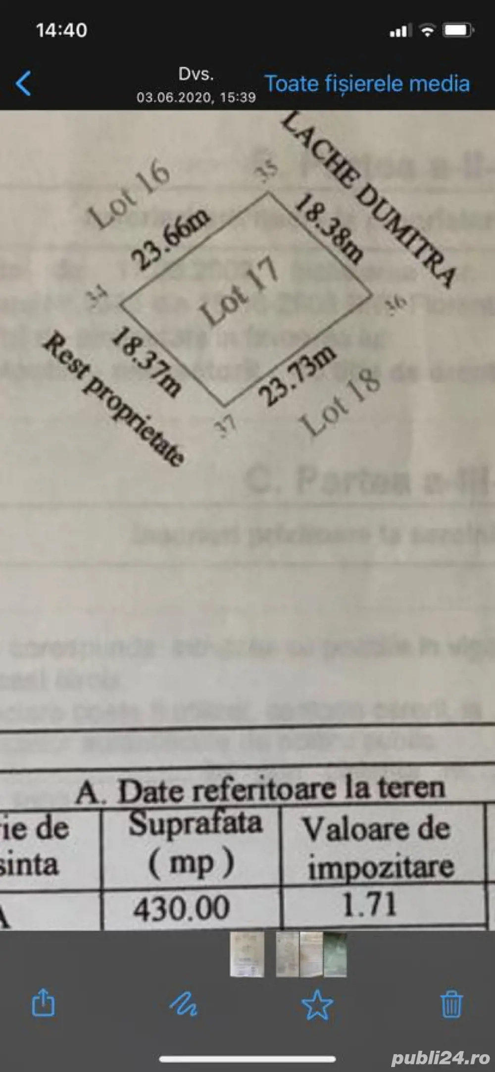 particular vand teren in Domnesti 