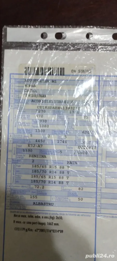 vând Logan benzină break 