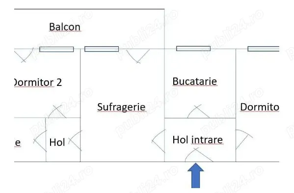 Apartament 3 camere Calea Galati biserica Sf Ioan Botezatorul tot.89mp
