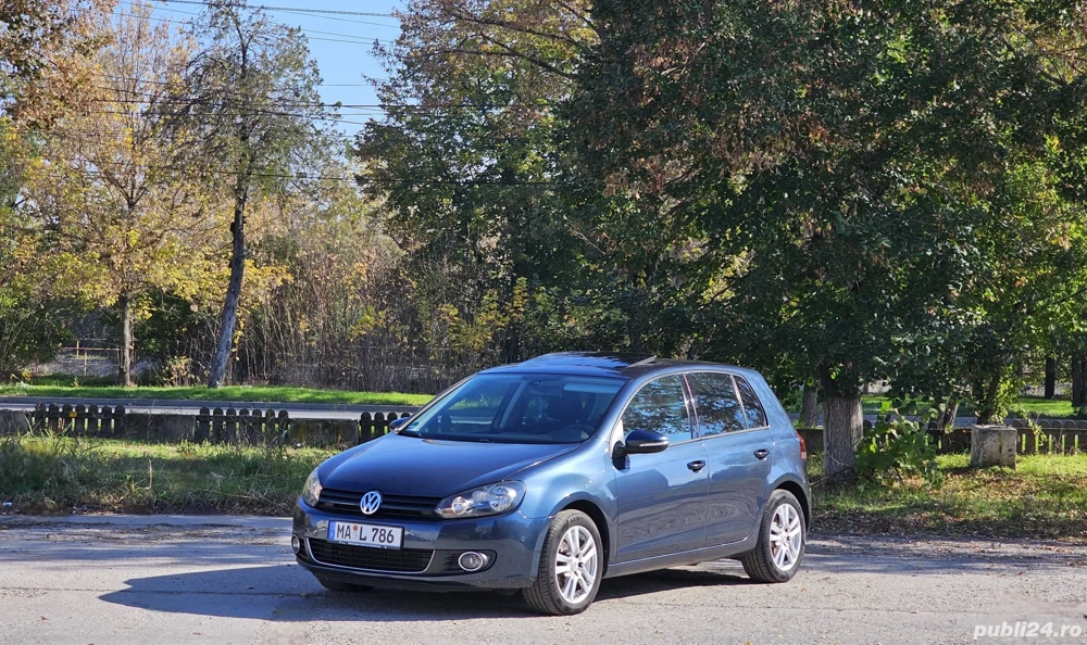 VW Golf 6 1.4TSI DSG AUTOMATA SenzoriParcare Clima ÎncălzireScaune Pilot Trapă Euro5 