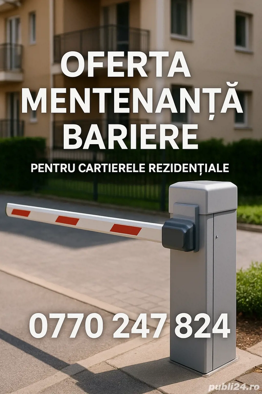 Instalare Mentenanță Sisteme de Automatizare pentru porti,bariere