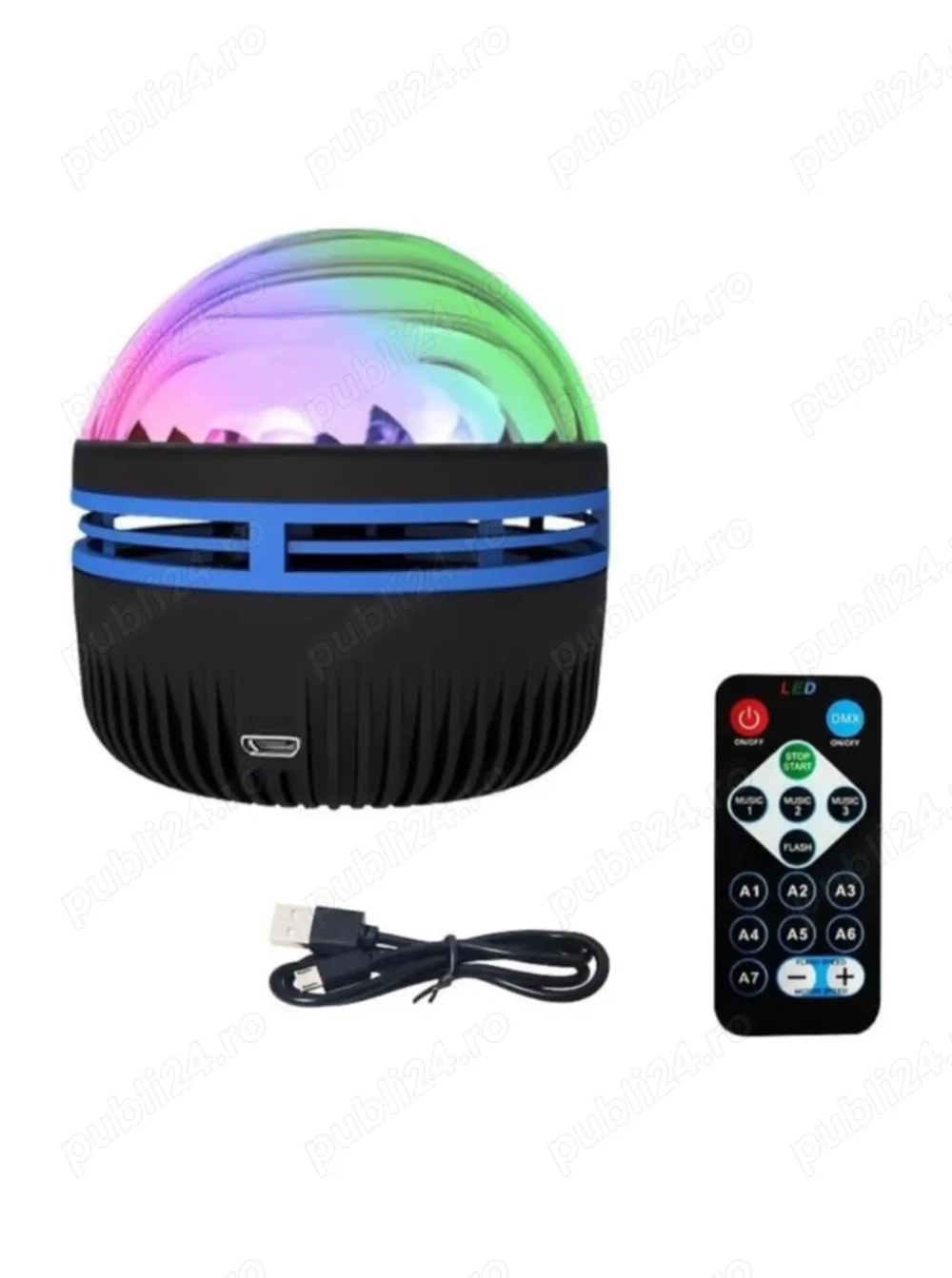 Proiector rotativ aurora si stele