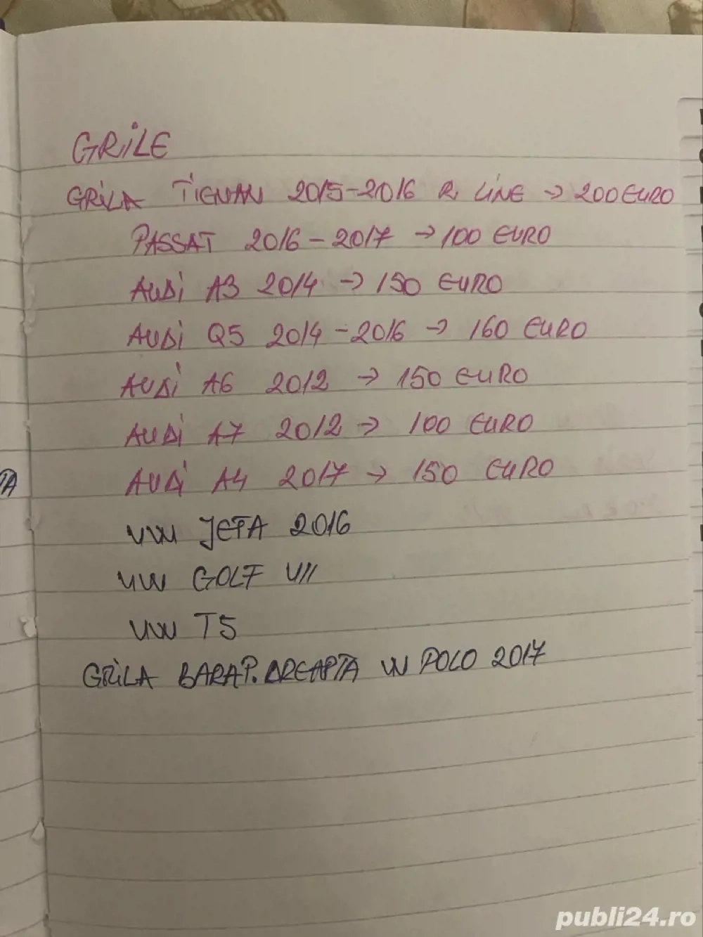 Faruri- Audi,VW,Honda,Kia, Mercedes, Etc.