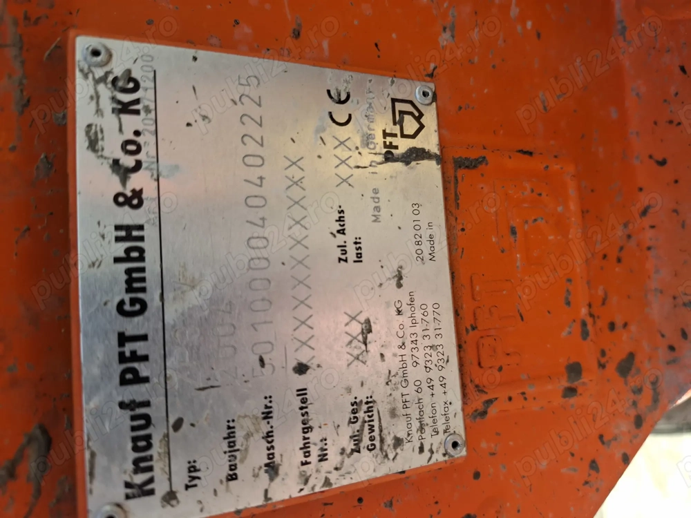 Pompa tencuit cu compresor de aer