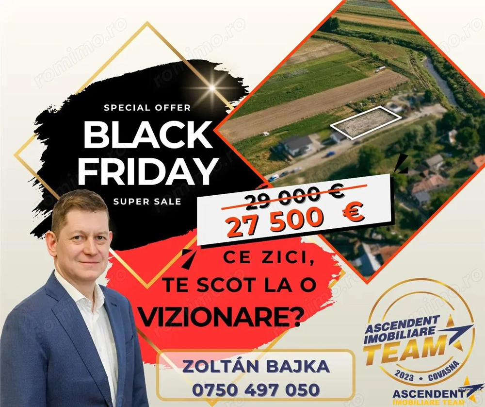 FILM! Teren intravilan, aliniament apreciabil,741mp,Targu Secuiesc