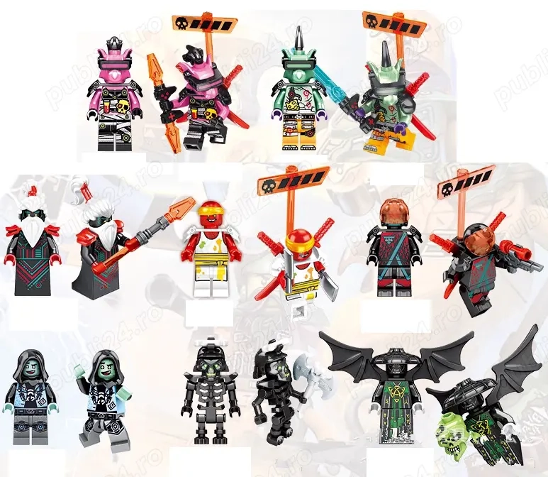 Set 8 Minifigurine tip Lego Ninjago Prime Empire sez.12 cu Hausner Rat