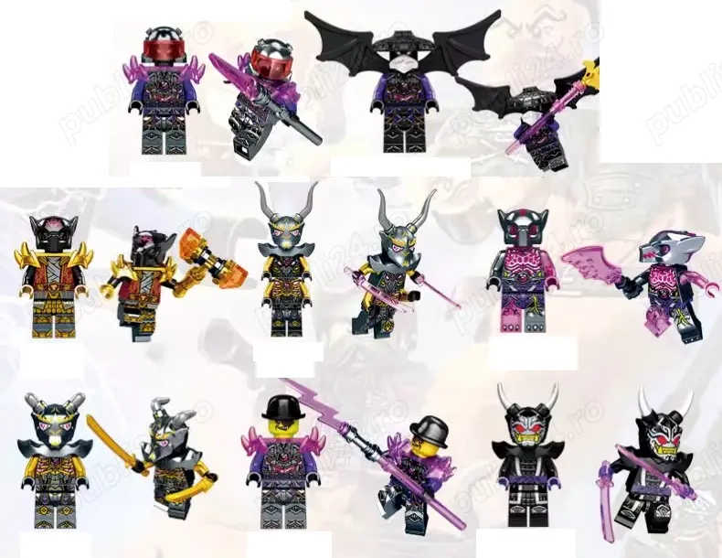 Set 8 Minifigurine tip Lego Ninjago sez.15 cu Vengestone Brute