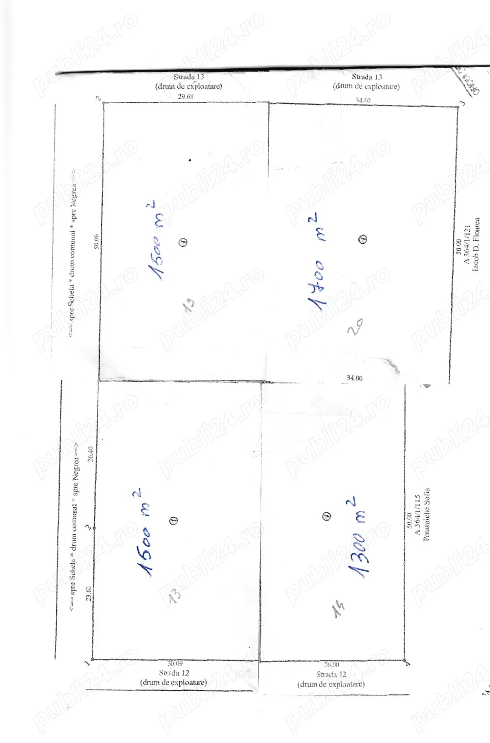 Vănd terenuri negrea