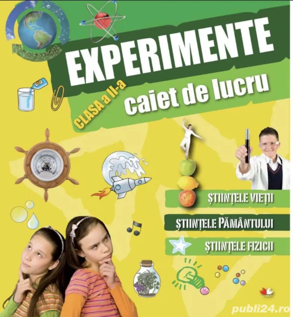 Caiet de lucru. Experimente. Clasa a II-a