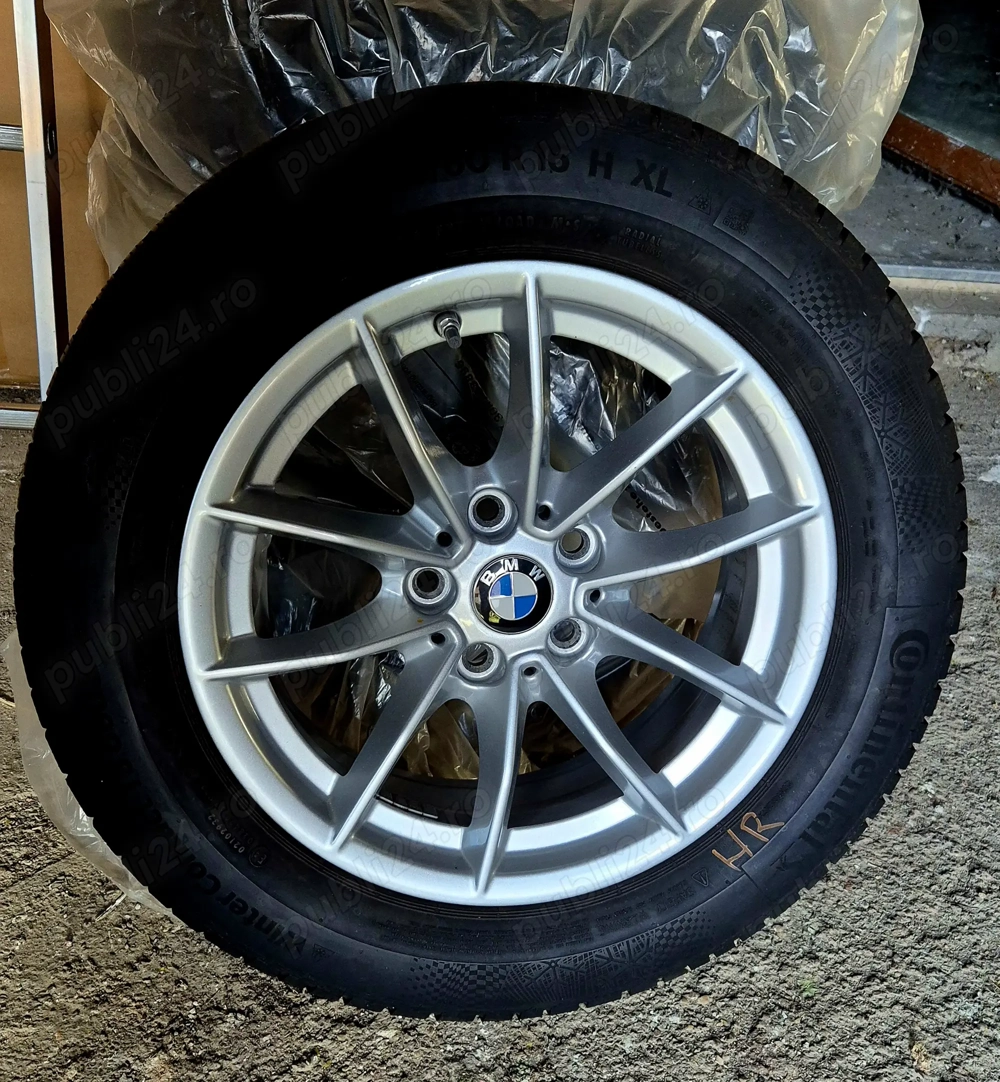 Set 4 roti iarna BMW seria 3 G20/21, 205/60/16, 6,5J 16"ET22 senzori presiune, 6mm profil