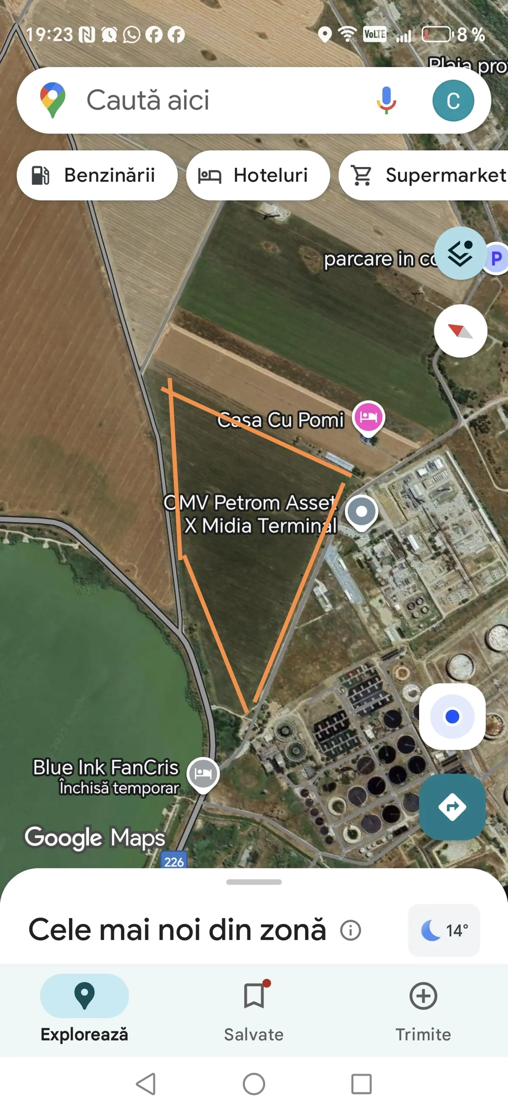 De vanzare 10.000 mp in Navodari langa terminalul Midia