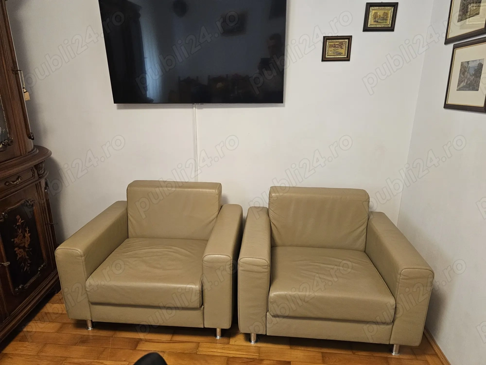 Fotolii de piele bej!