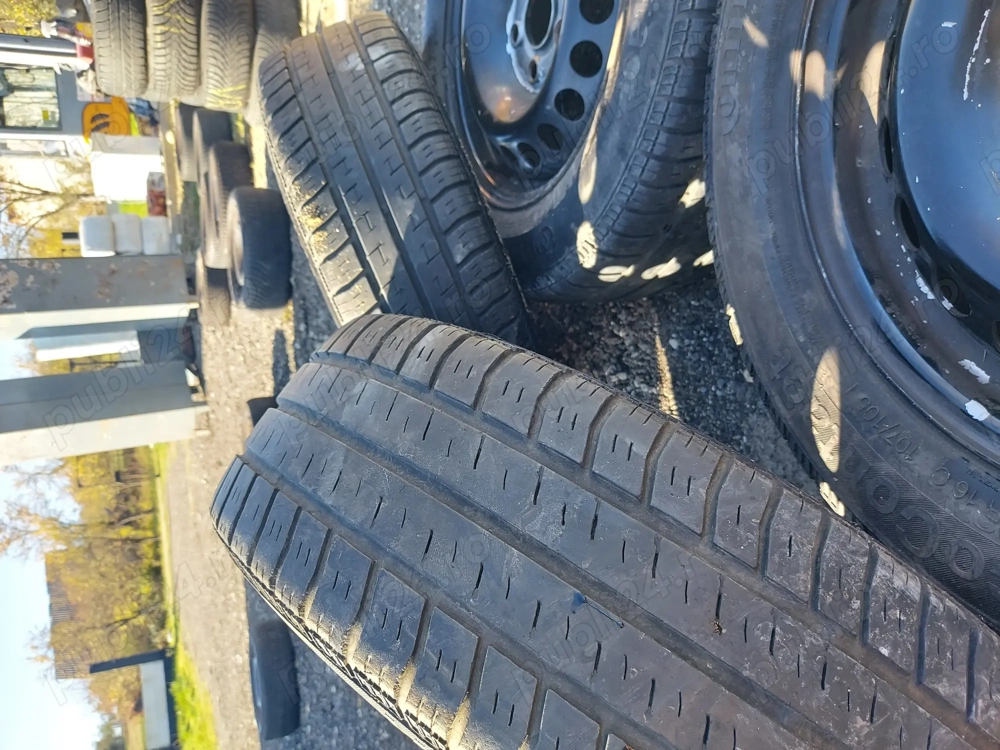 Anvelope iarnă Continental VancoContact pe jante de oțel, set 4 buc