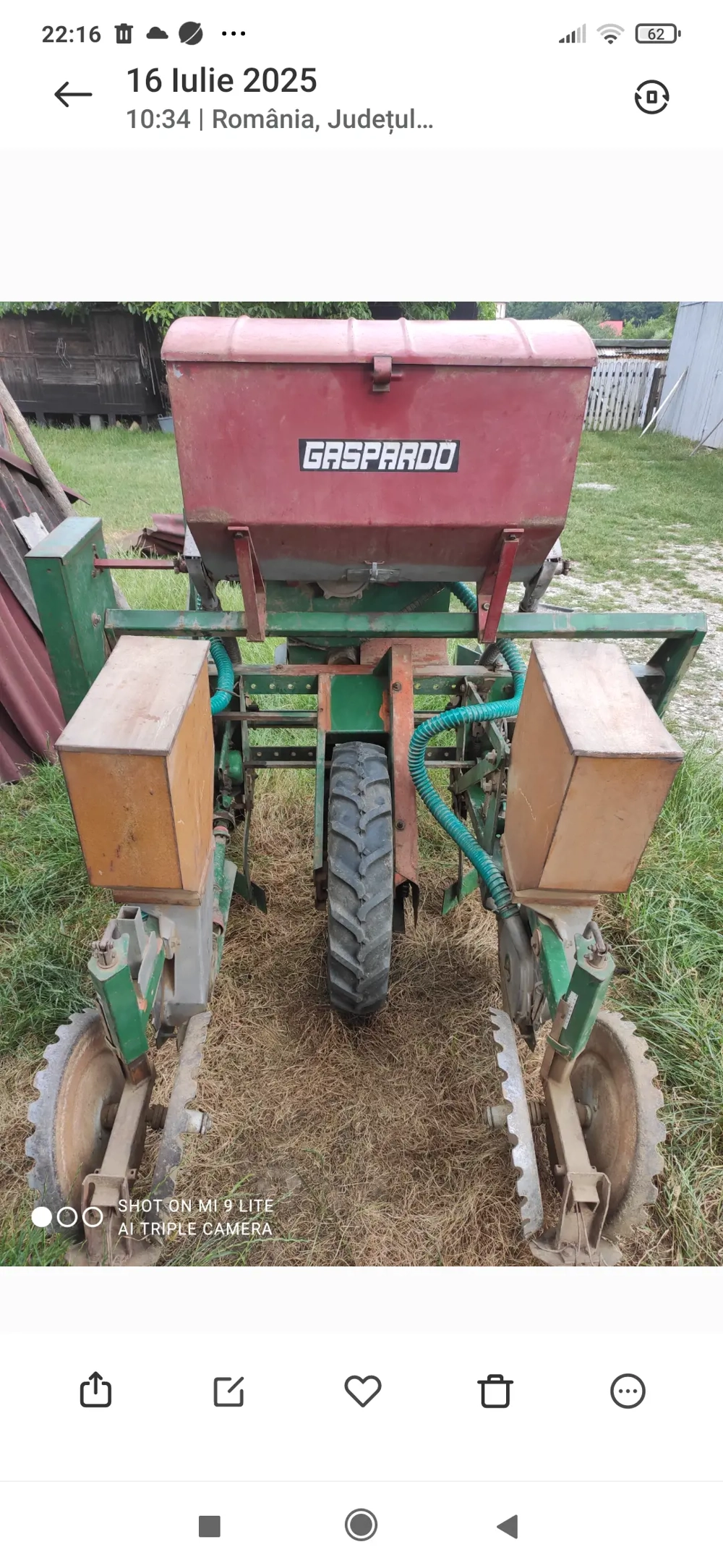 semănătoare porumb Gaspardo 