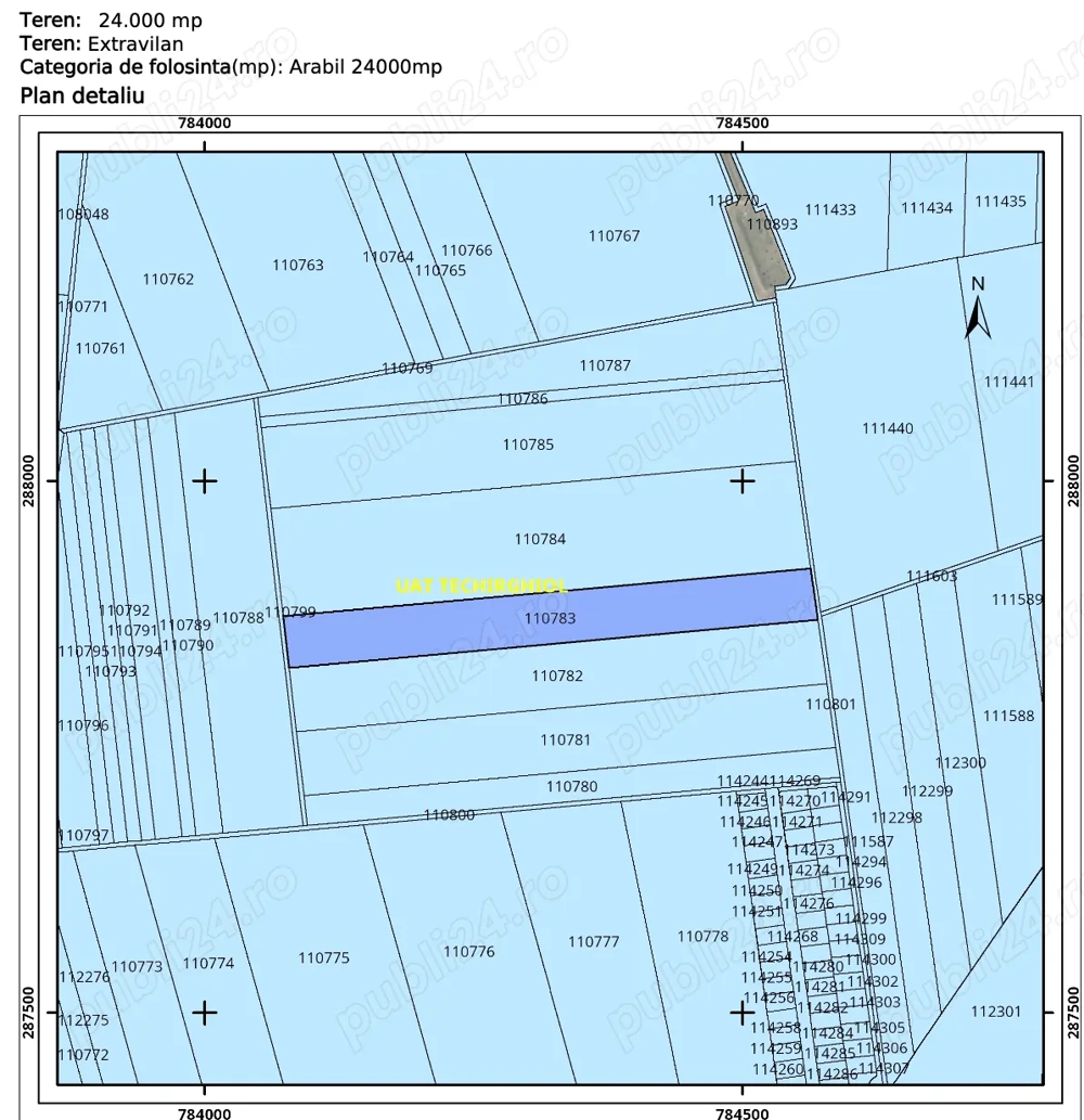 Terenuri Agric. 24.000mp & 10.000mp  - TECHIRGHIOL si MOVILITA