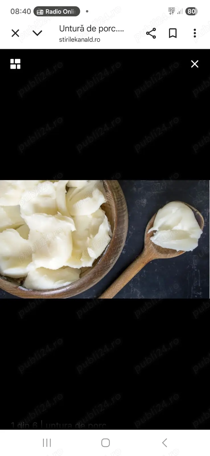 Untură de porc de casa