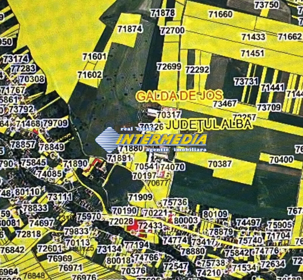 Urgent! Teren intravilan 2100mp in Galda de Jos cu utilitati