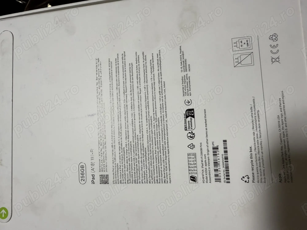 Apple Ipad A16 256 gb